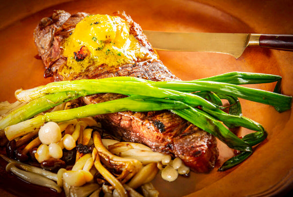 New York Steak with Miso Butter