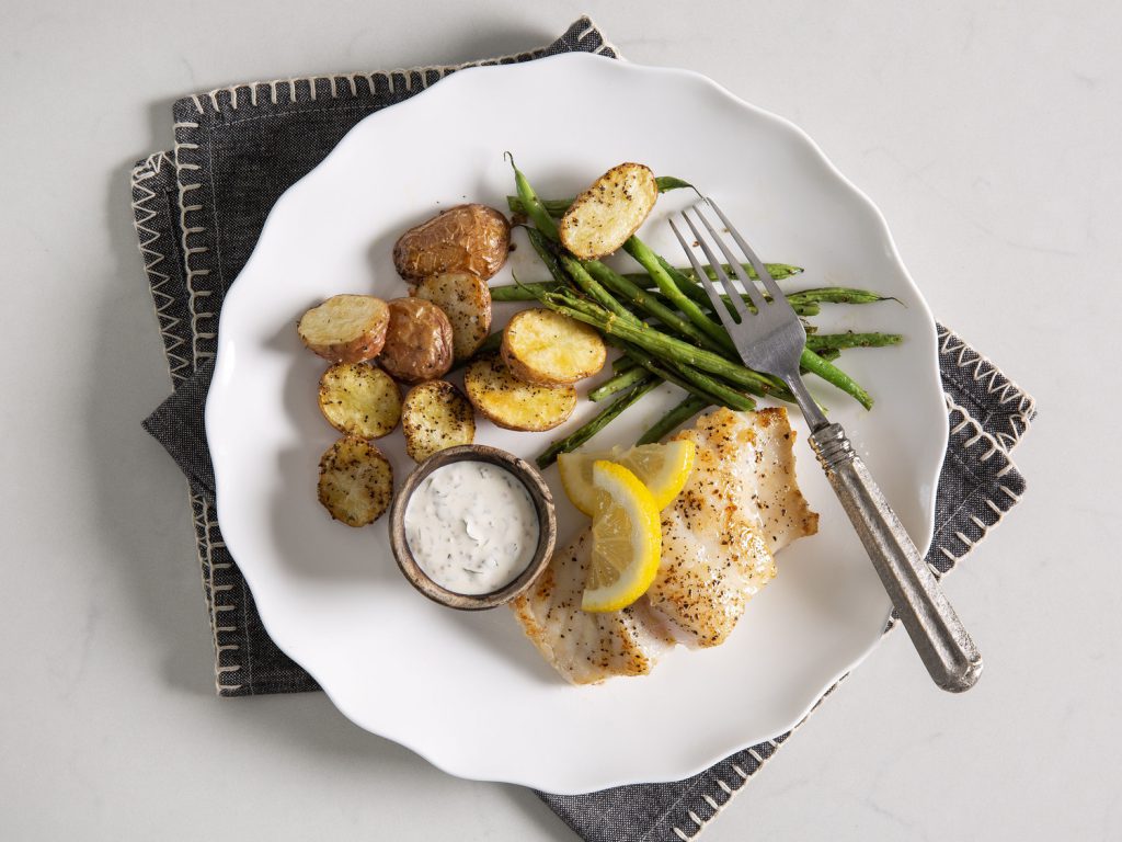 Sheet Pan Grouper and Potatoes