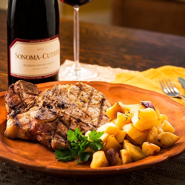 Five Spice Pork Chops With Apples