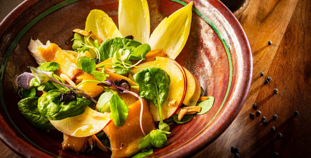 Smoked Trout Salad with Maple Vinaigrette